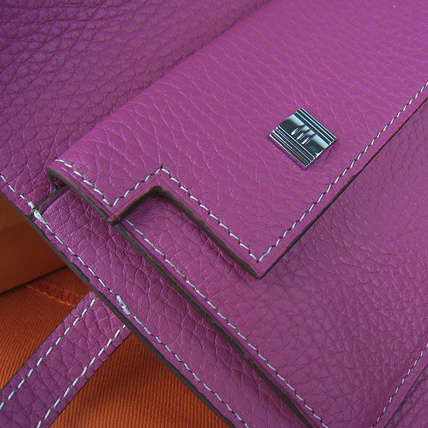 High Quality Hermes Kelly Long Clutch Bag Peachblow H009 Replica - Click Image to Close